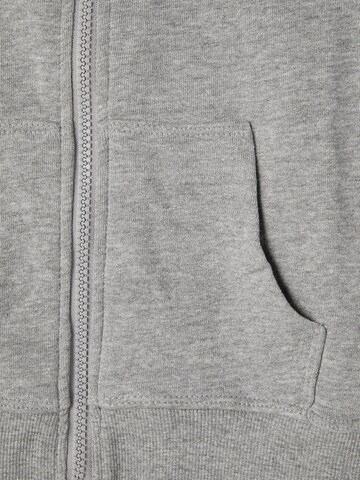 NAME IT - Sudadera con cremallera en gris