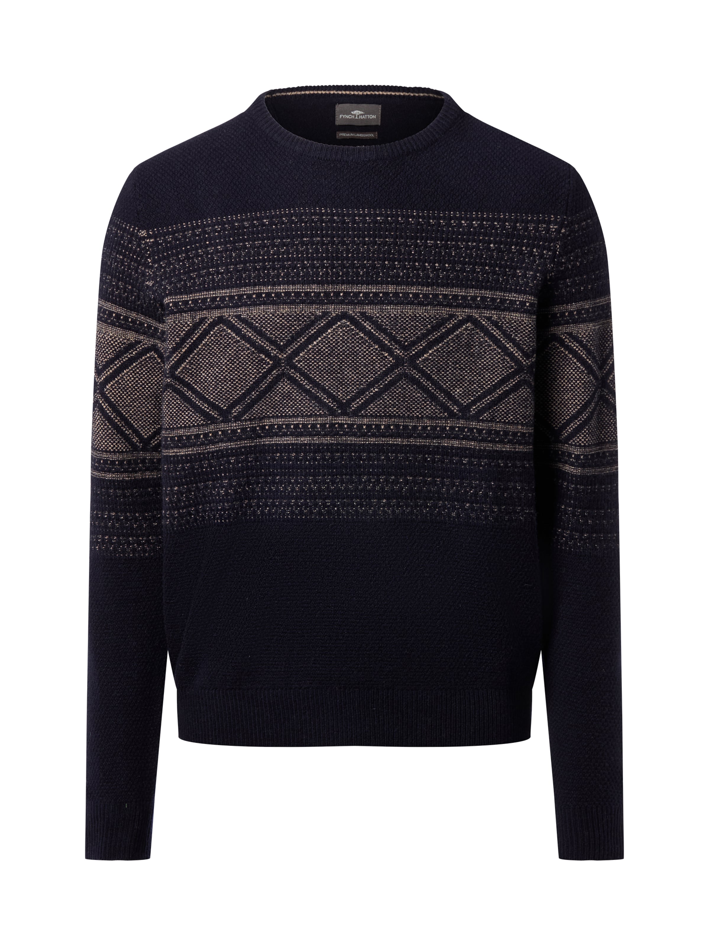 FYNCH-HATTON Trui in Blauw: voorkant