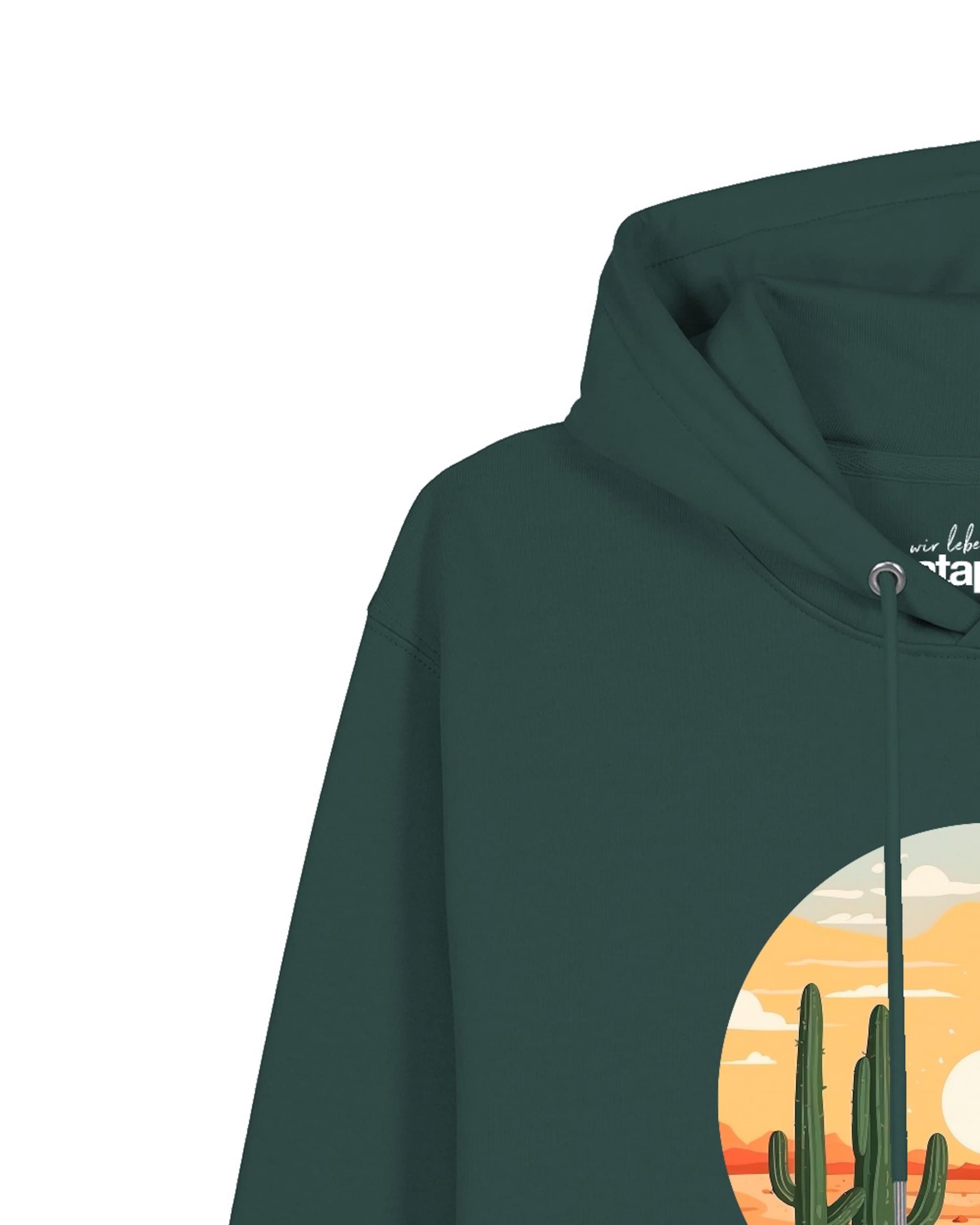 Watapparel Sweatshirt 'Sonnenuntergang in der Wüste' in Groen