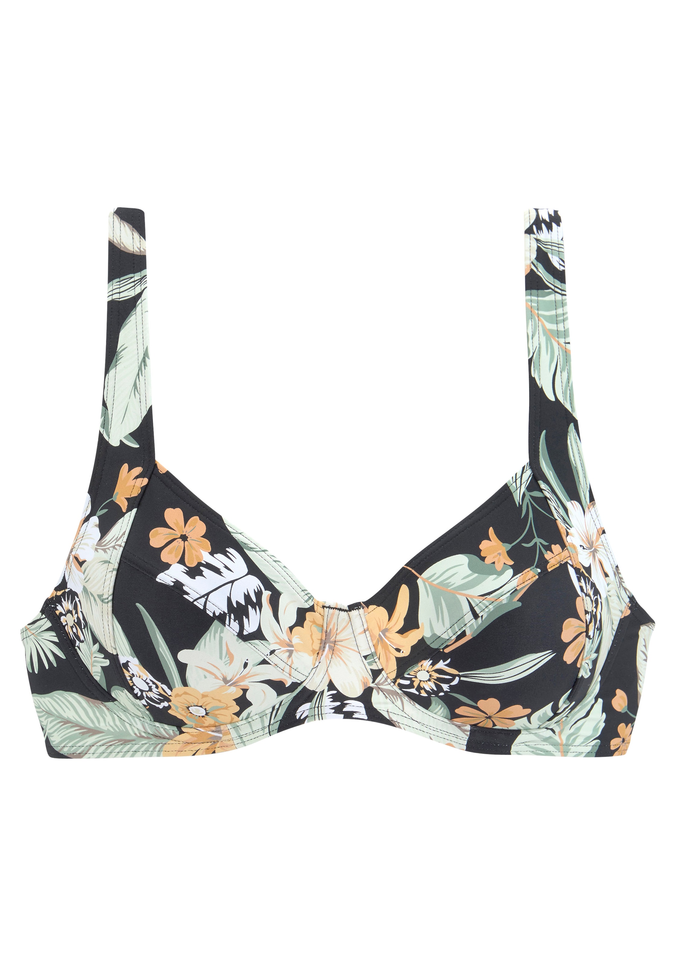 T-shirt Top per bikini di SUNSEEKER in verde: frontale