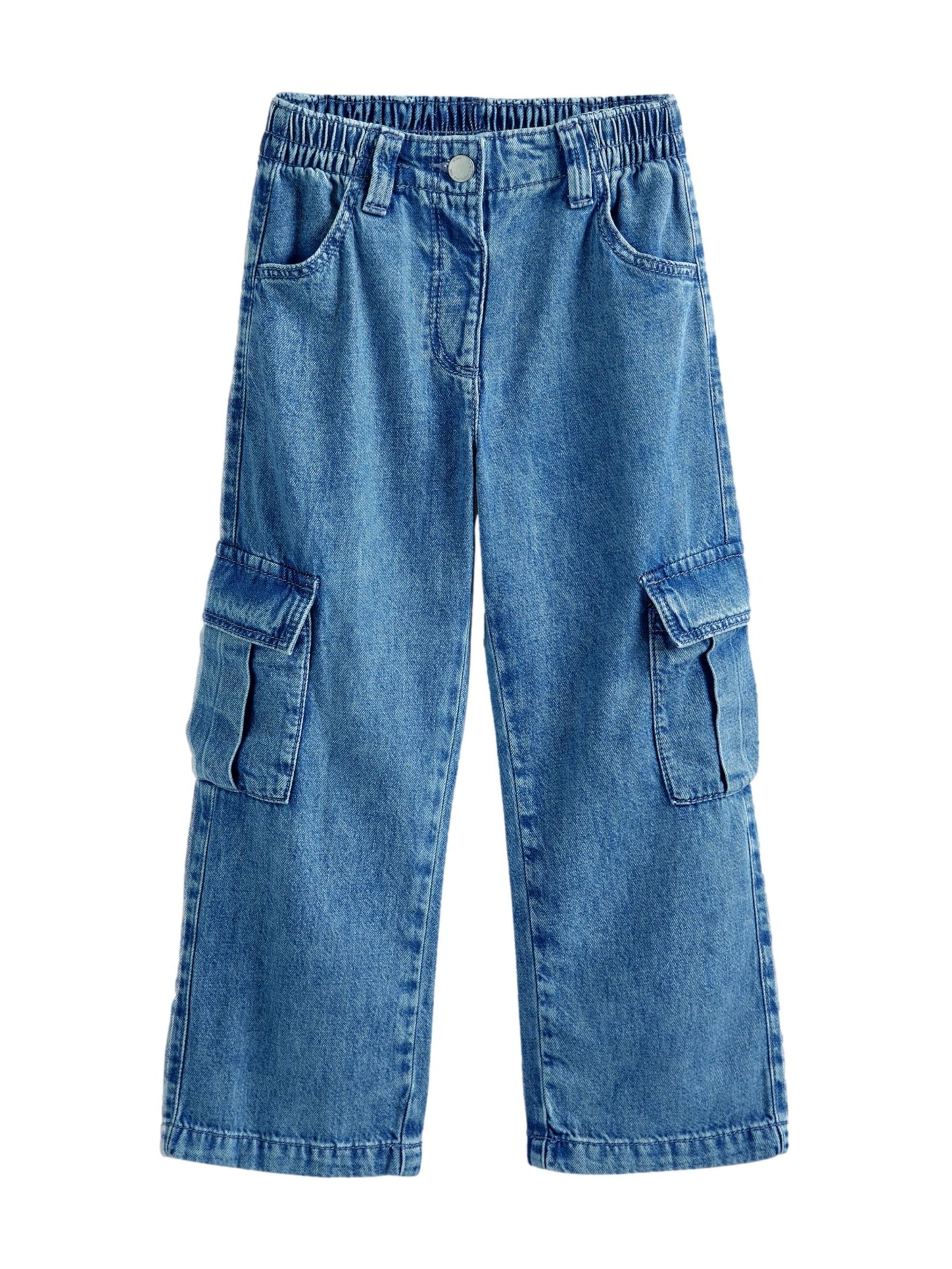 Wide Leg Jean Next en bleu : devant