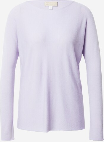 Pull-over 120% Lino en violet : devant