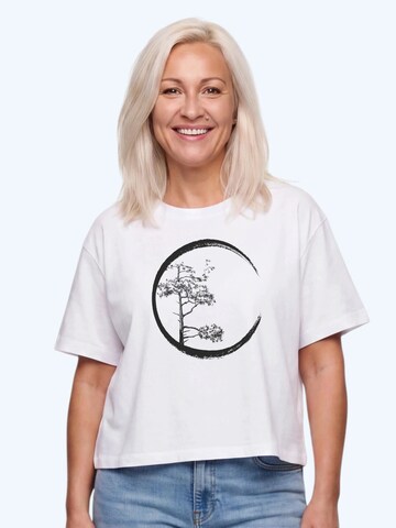 Maglia extra large 'Circle' di Life-Tree in beige
