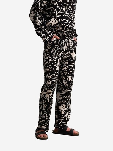 Loosefit Pantaloni di Giesto in nero
