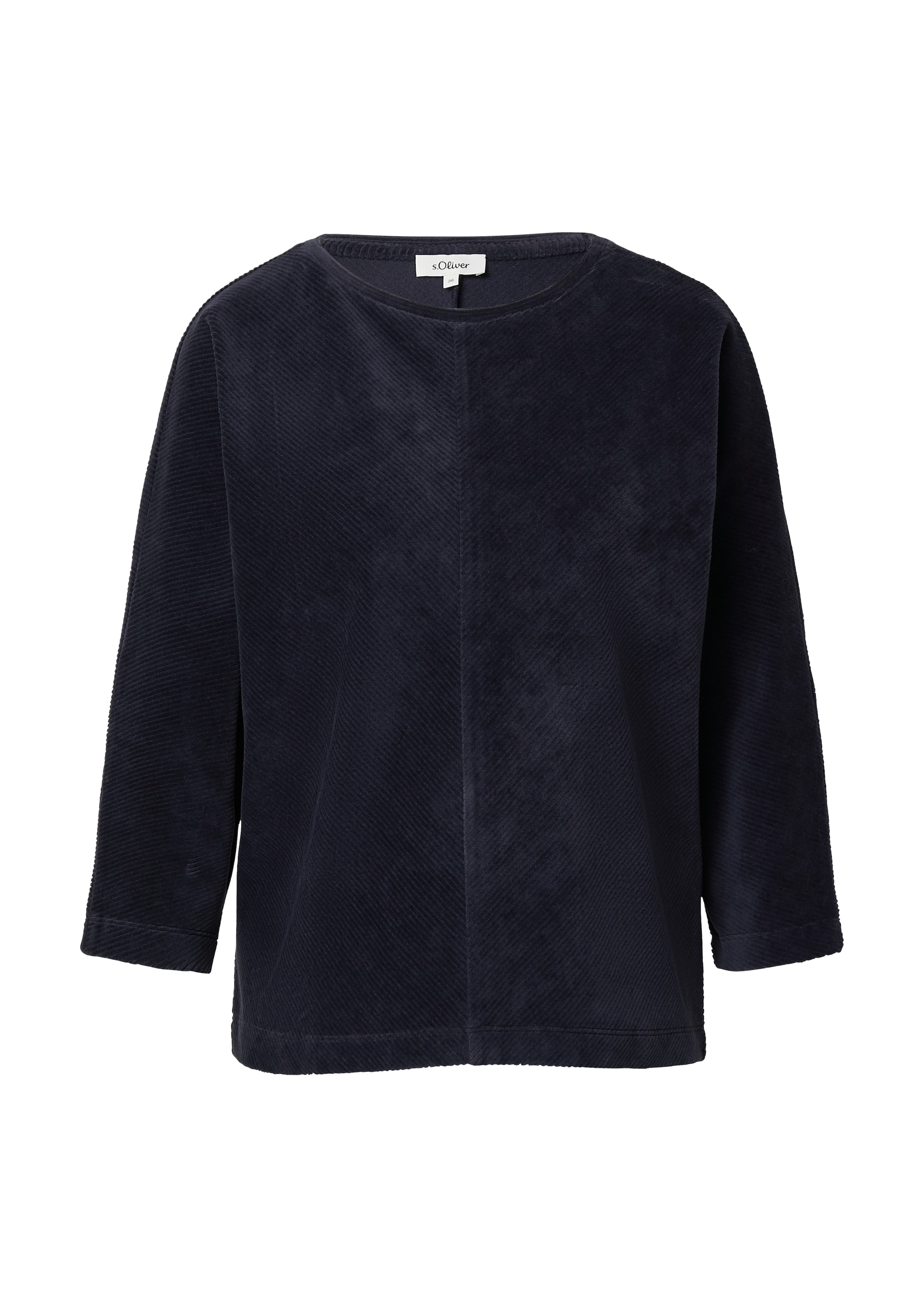 s.Oliver Sweatshirt in Blauw: voorkant