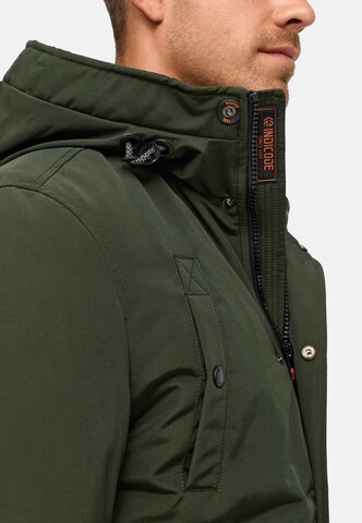 INDICODE JEANS Winterjas 'Albanos ' in Groen