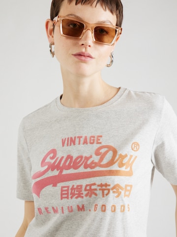 Superdry Тениска в сиво