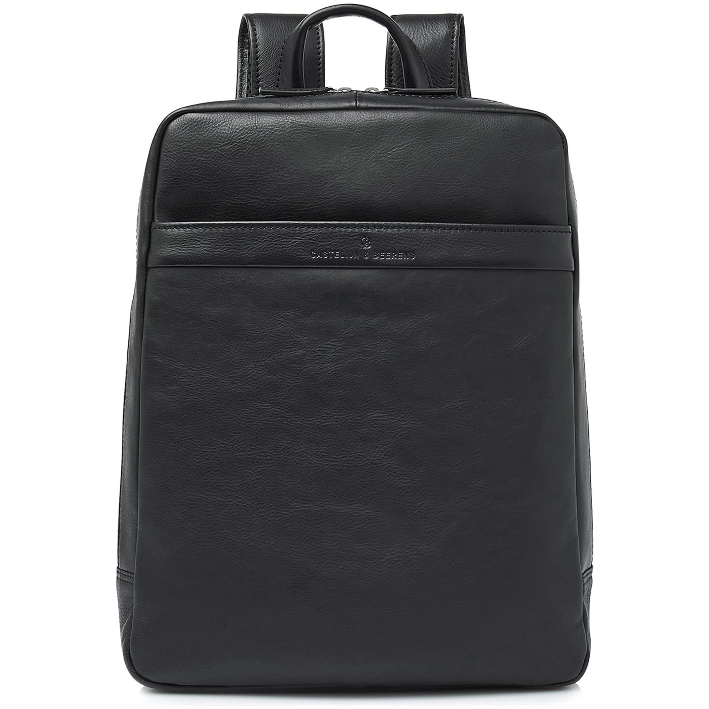 Zaino di Castelijn & Beerens in nero: frontale