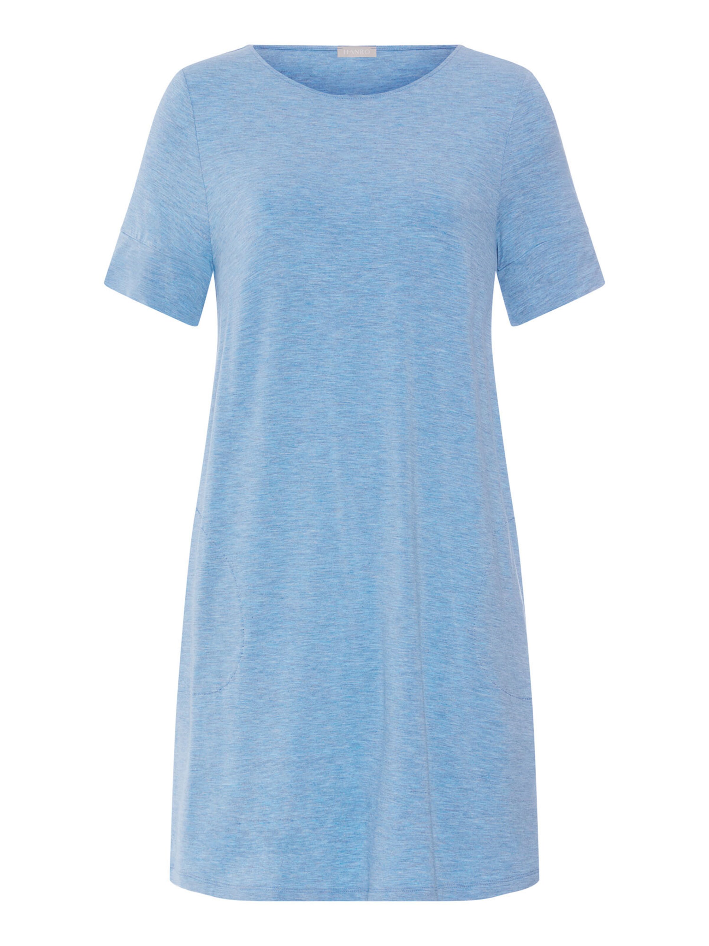 Chemise de nuit ' Natural Elegance ' Hanro en bleu : devant