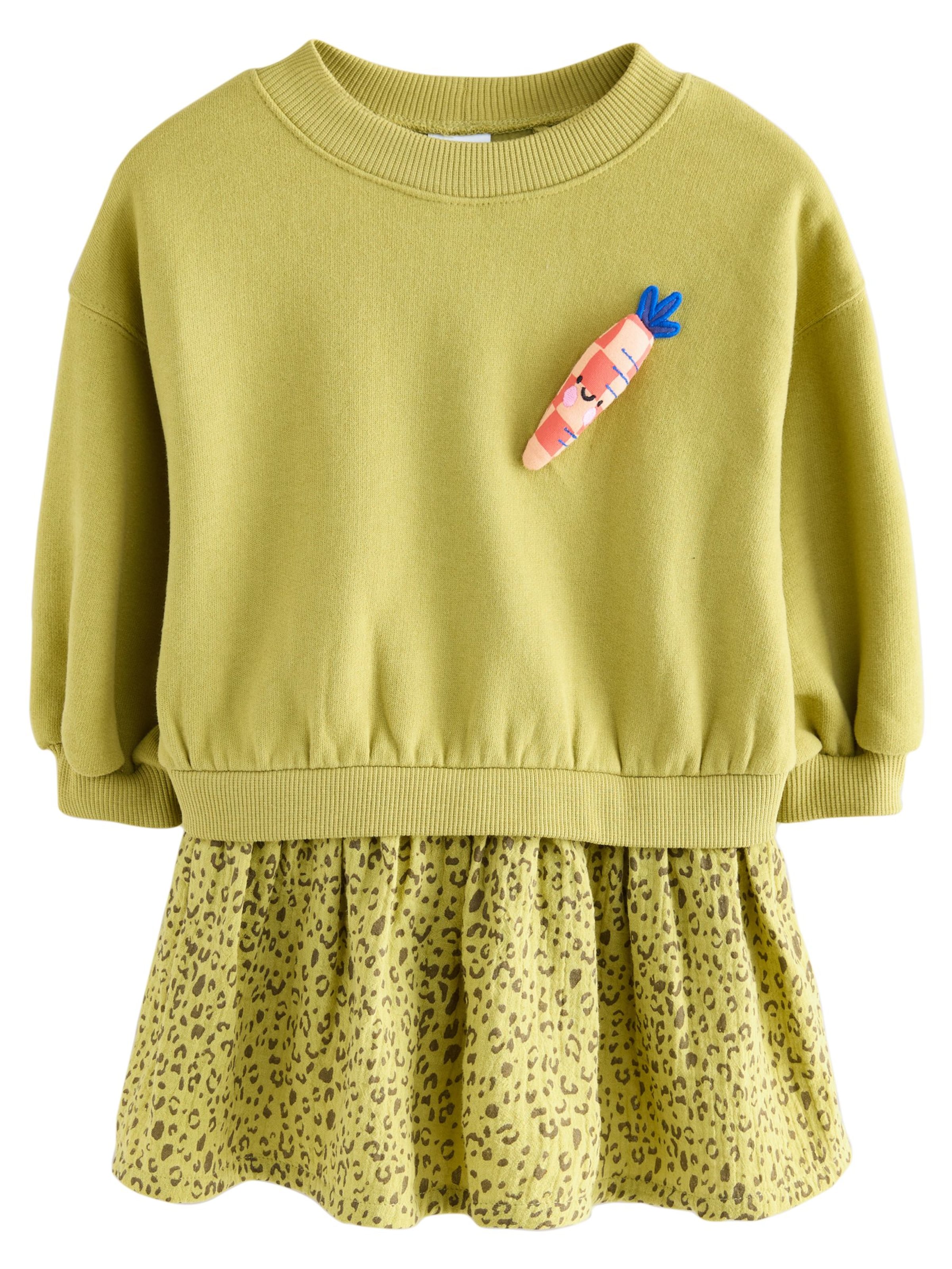 Next Рокля в зелено: отпред