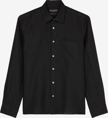 Coupe regular Chemise Marc O'Polo en noir : devant