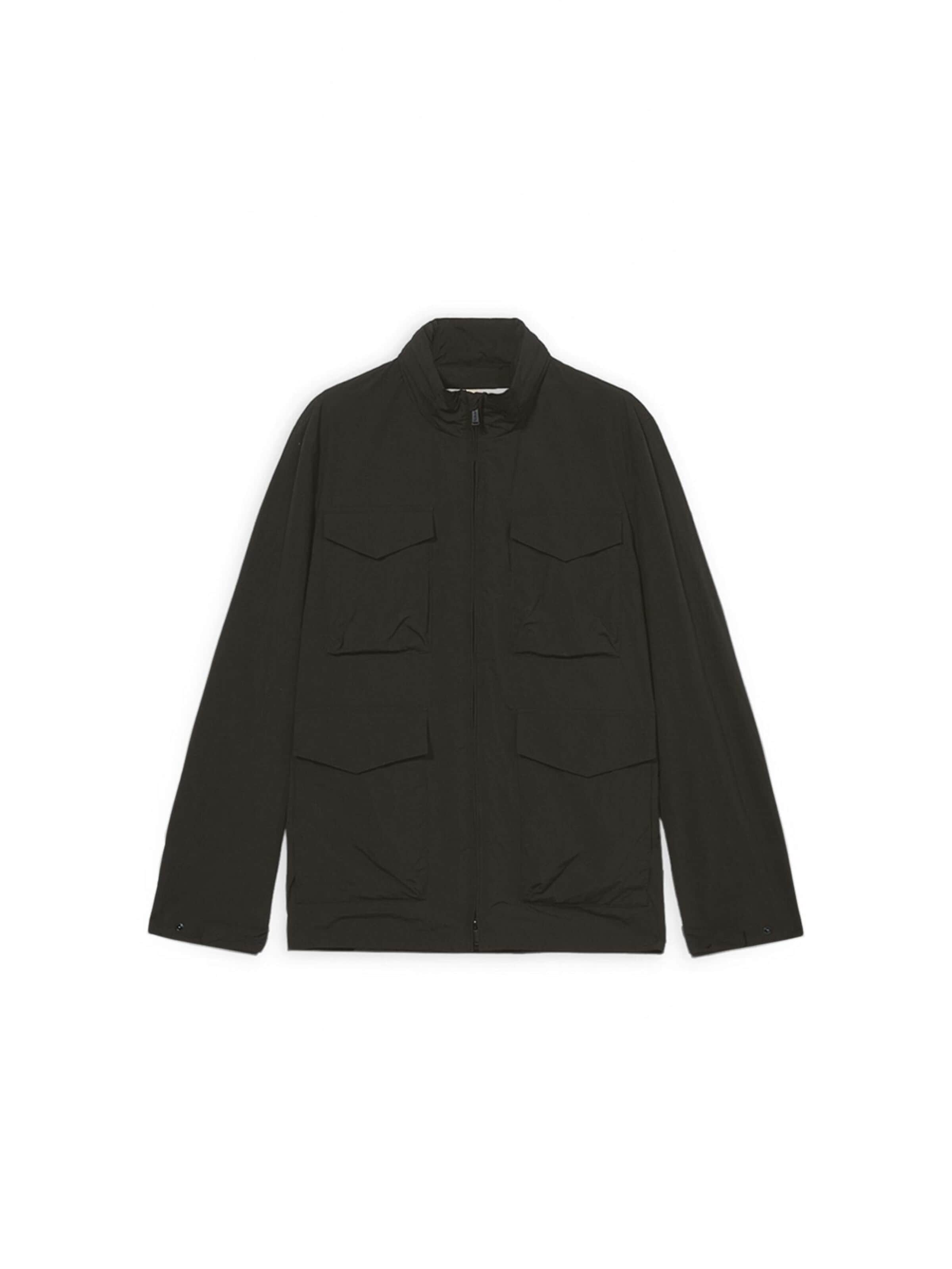 Veste mi-saison Trussardi en noir : devant