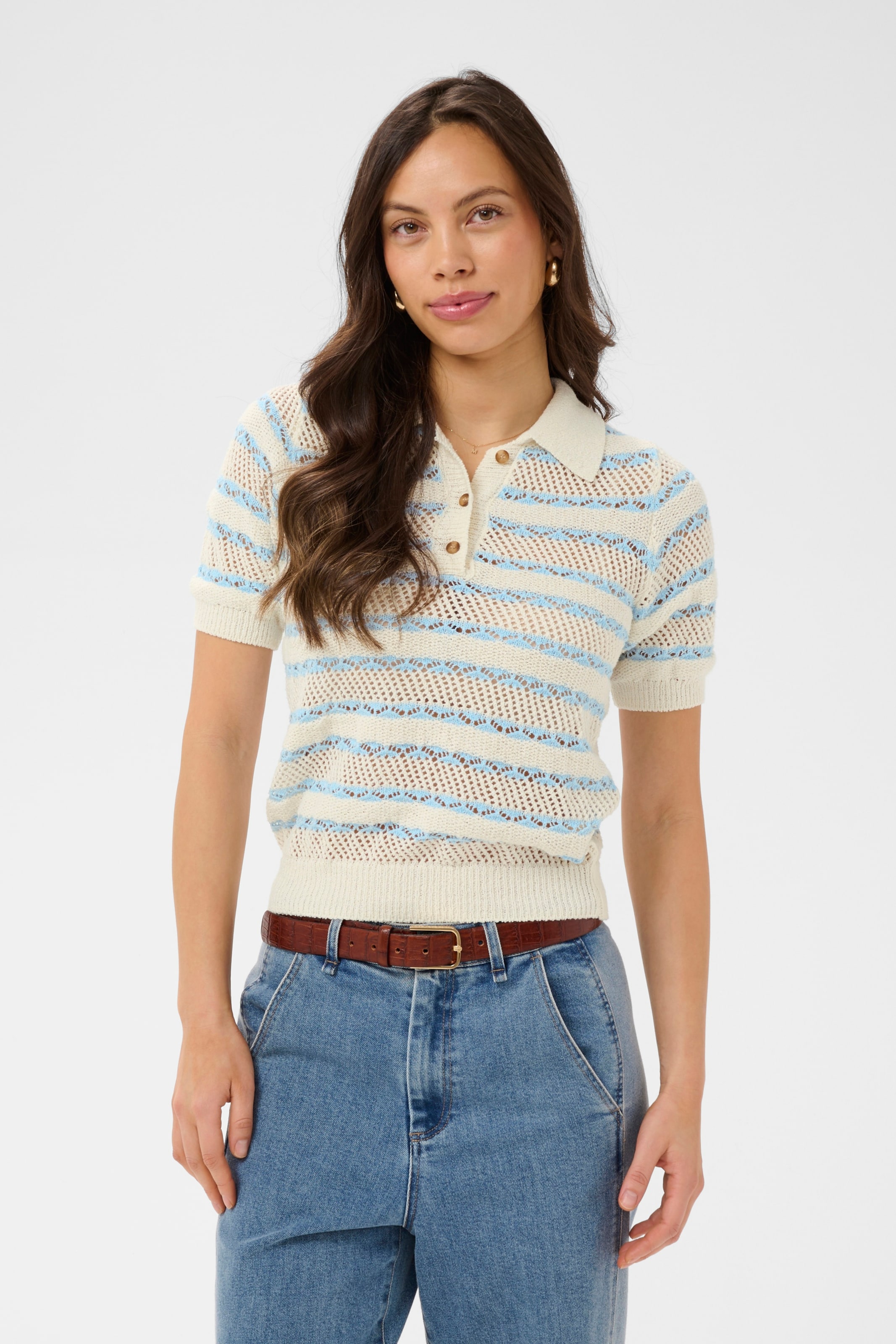 SAINT TROPEZ - Pullover 'SZRosetta' em azul: frente