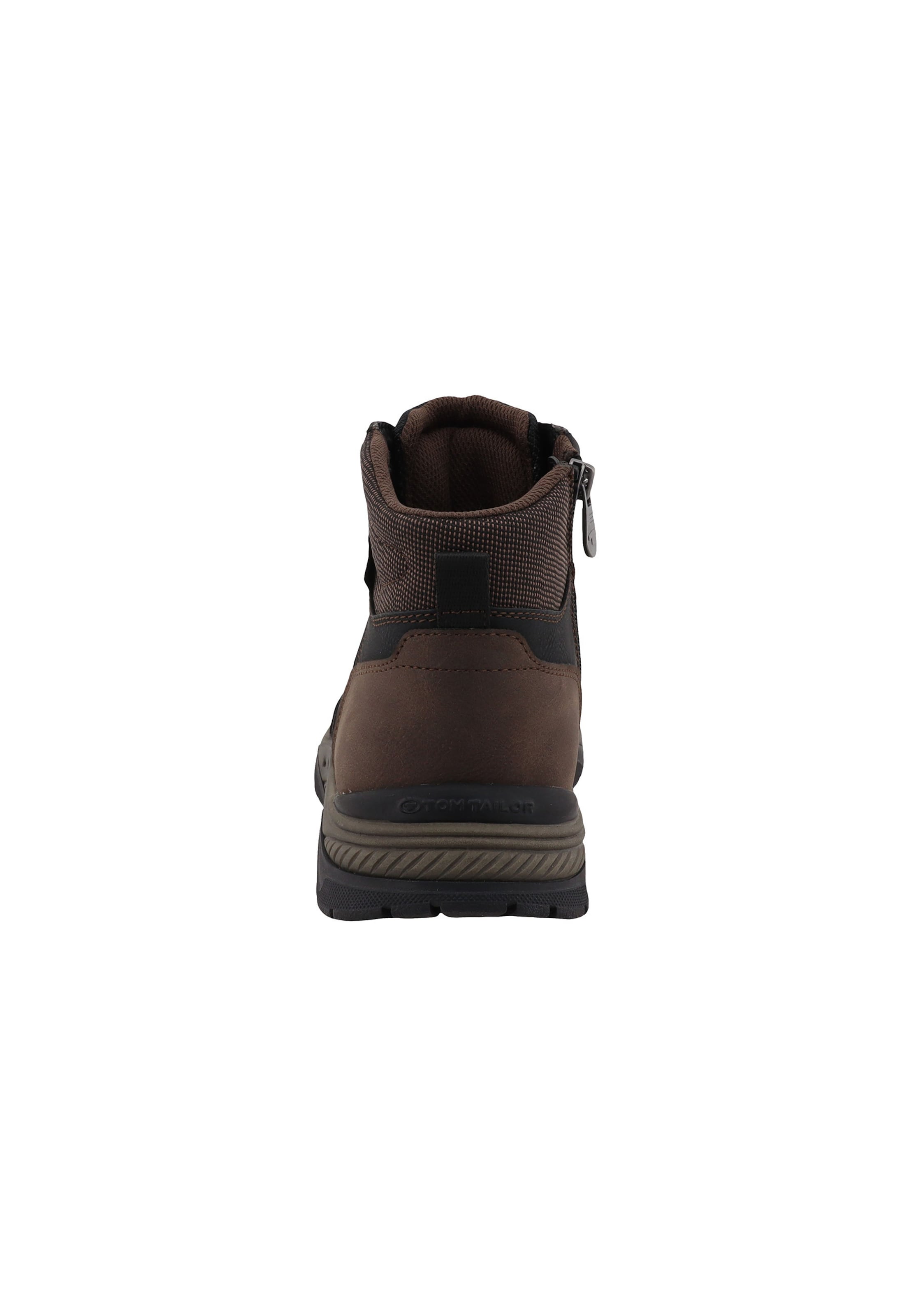 TOM TAILOR - Botas com atacadores em preto