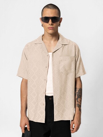 Fit confort Chemise 'Bellevue' VAMOS CLO en beige : devant