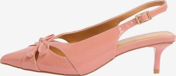 Escarpins à bride arrière Friends Like These en orange : devant