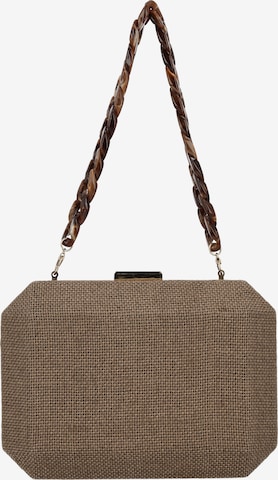 Usha - Bolso de noche en marrón: frente
