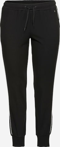 SHEEGO Tapered Trousers in Black: front