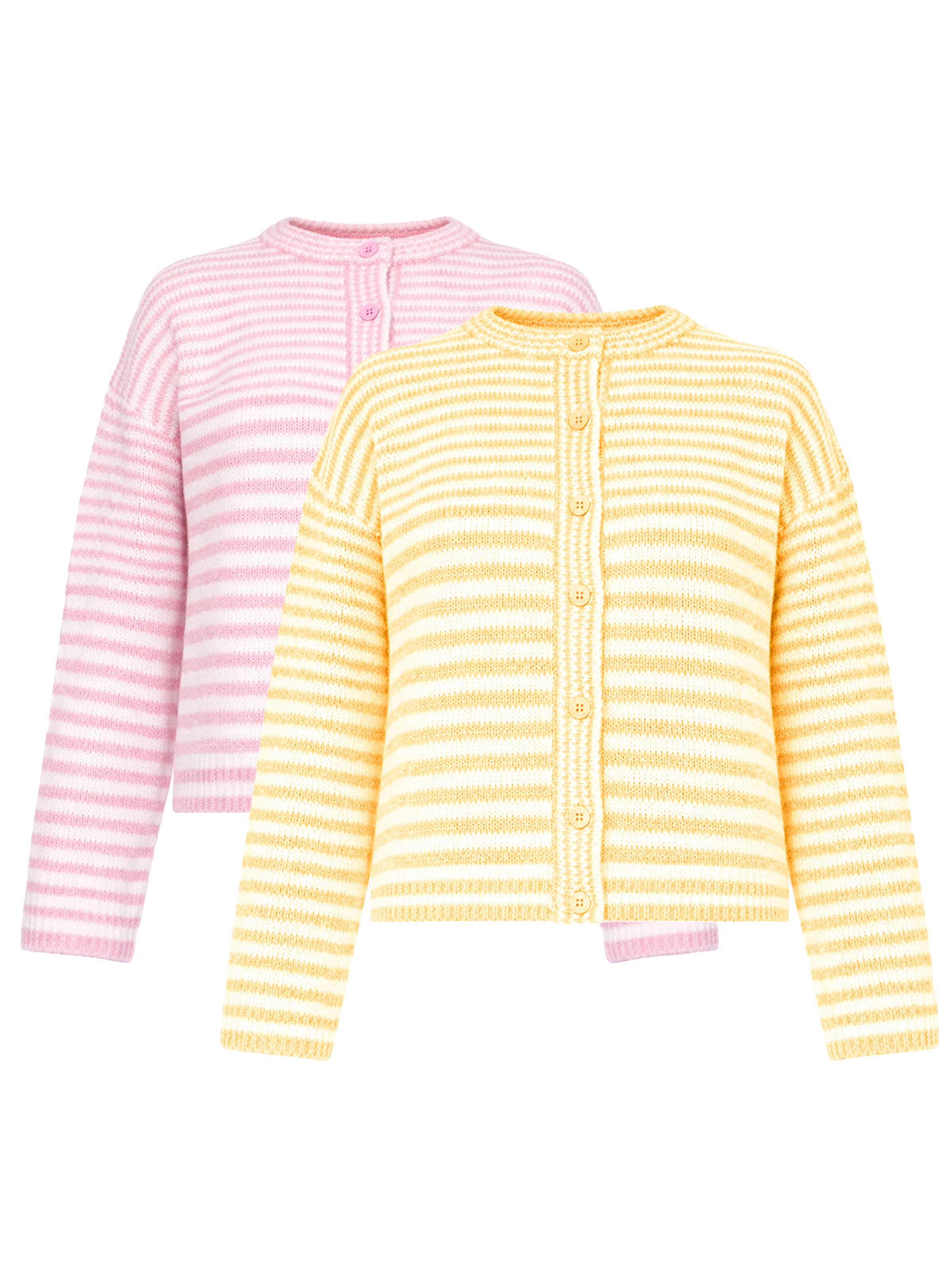 SASSYCLASSY Knit Cardigan in Mixed colors: front