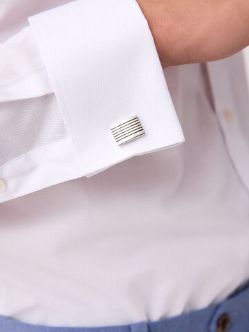 Next Slim Fit Set: Hemd und Krawatte in Weiß