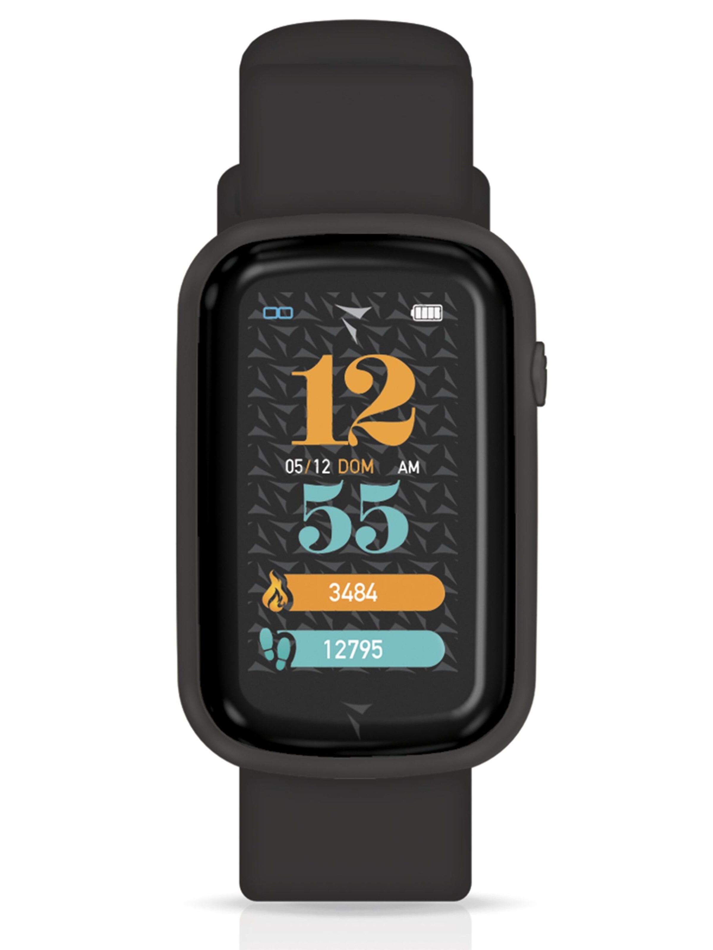 Techmade Digital Watch 'STEPS' in Black