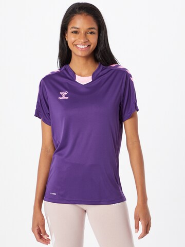 Hummel - Camiseta funcional en lila: frente