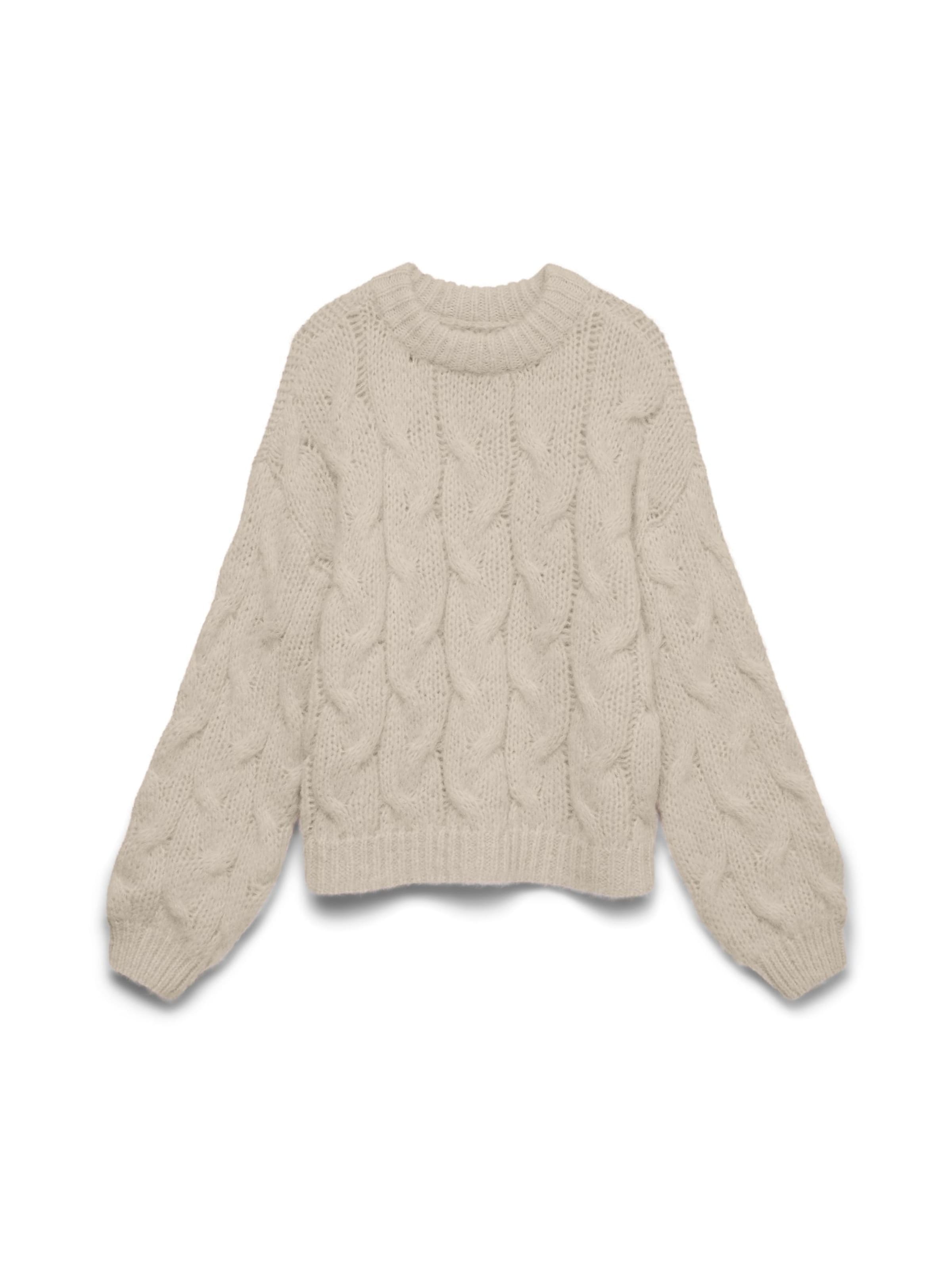 VERO MODA Sweater 'VMMaybe' in Beige: front