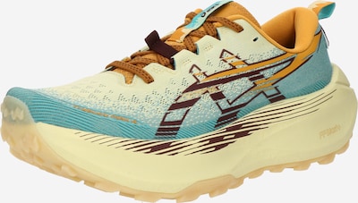 Bėgimo batai 'Trabuco Max 4' iš ASICS, spalva – melsvai pilka / tamsiai ruda / šviesiai geltona / oranžinė, Prekių apžvalga