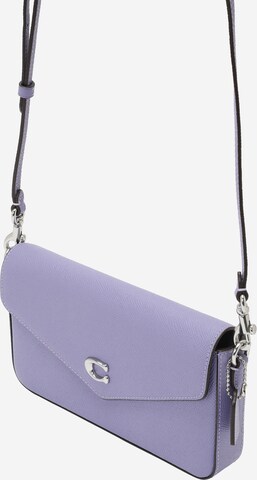 Sac à bandoulière COACH en violet : devant