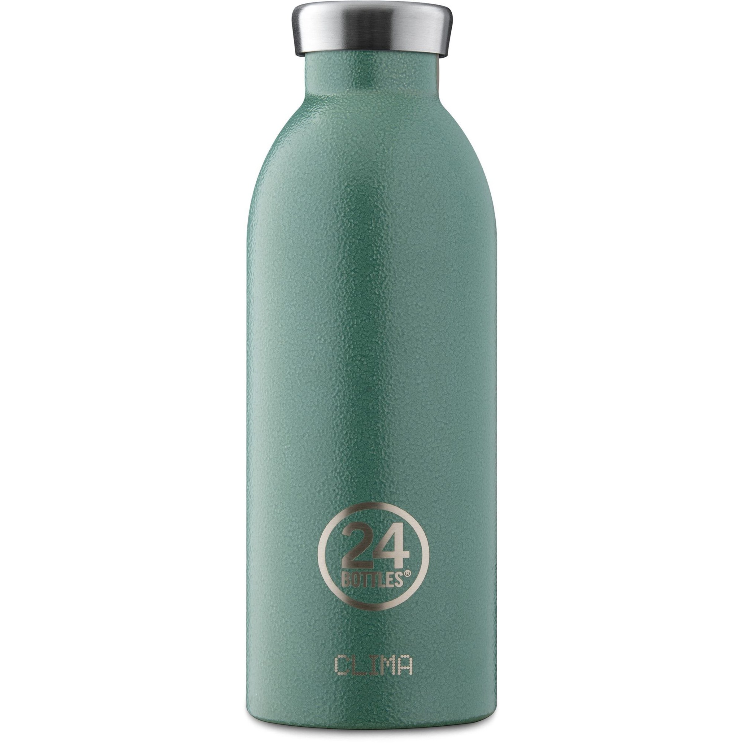 Borraccia 'Clima 500 ml' di 24Bottles in verde: frontale