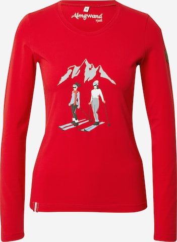 Almgwand Shirt 'SCHALBERALM' in Rot: predná strana