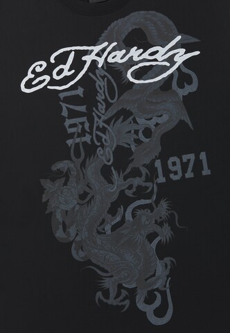 Ed Hardy Top in Schwarz