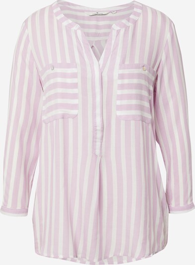 TOM TAILOR Blouse in de kleur Pastellila / Wit, Productweergave