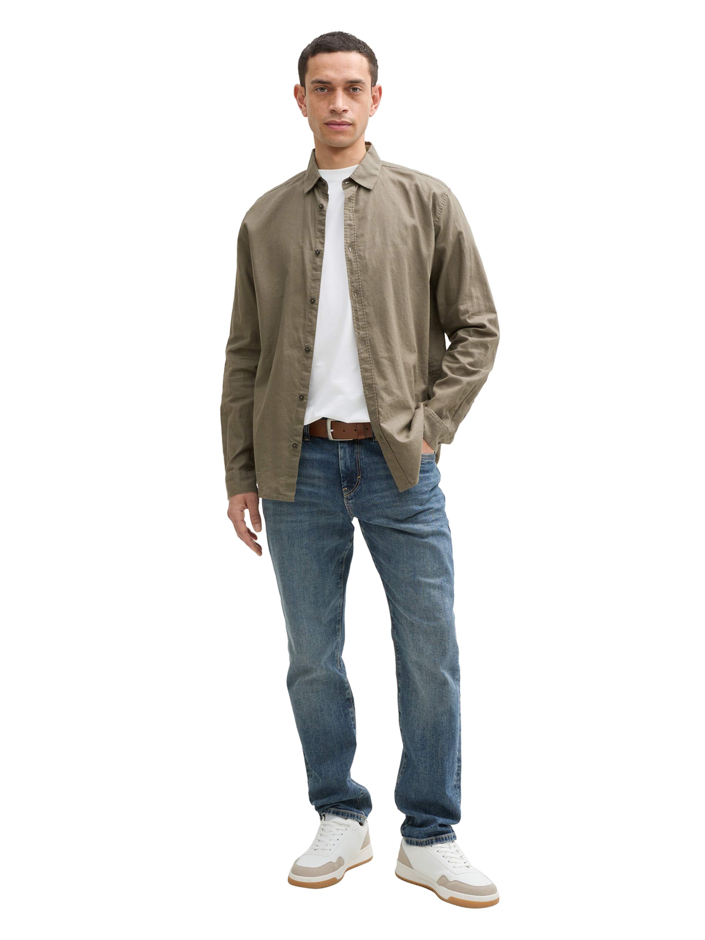 TOM TAILOR Regular fit Overhemd in Groen