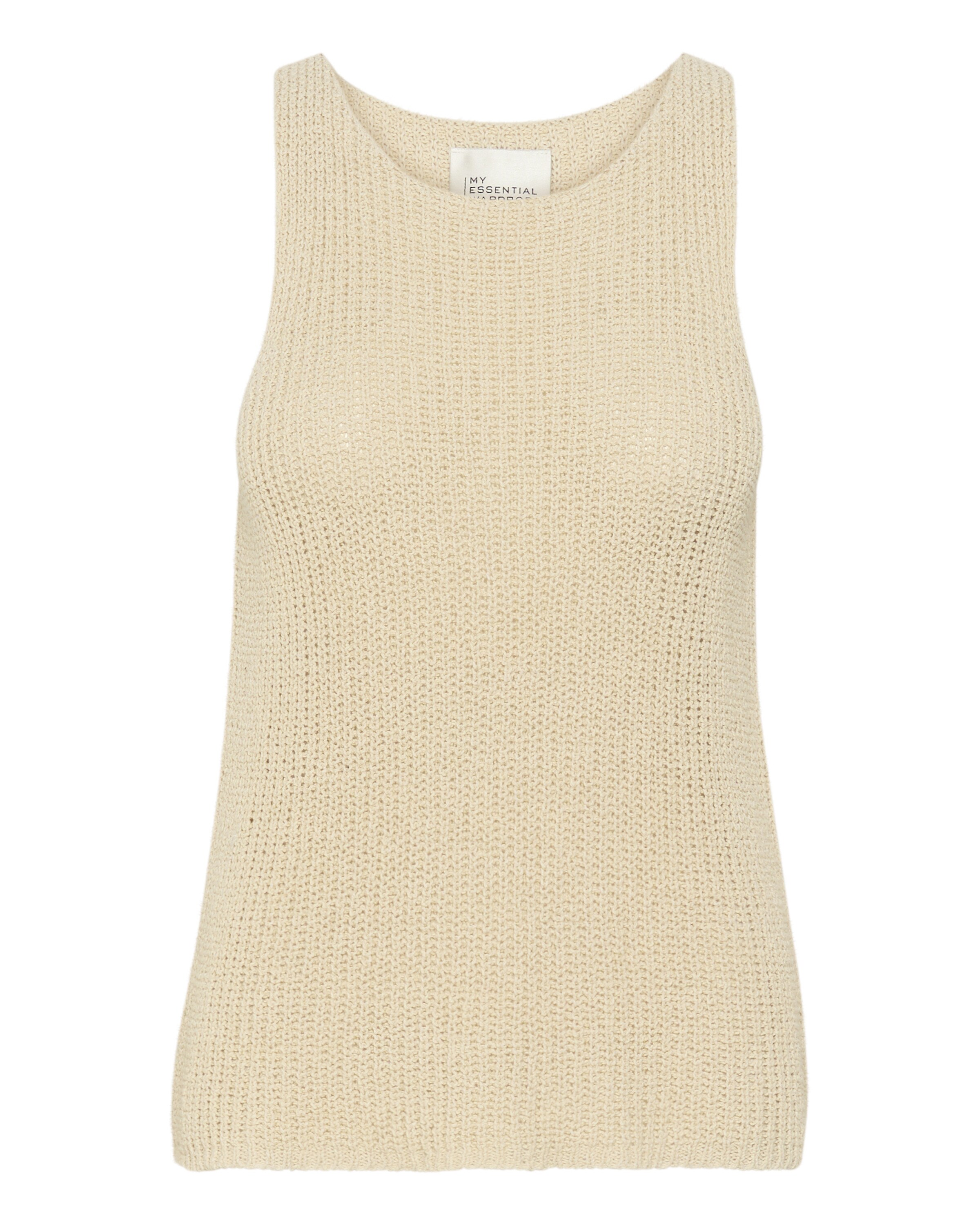 My Essential Wardrobe Knitted Top in Beige, Item view