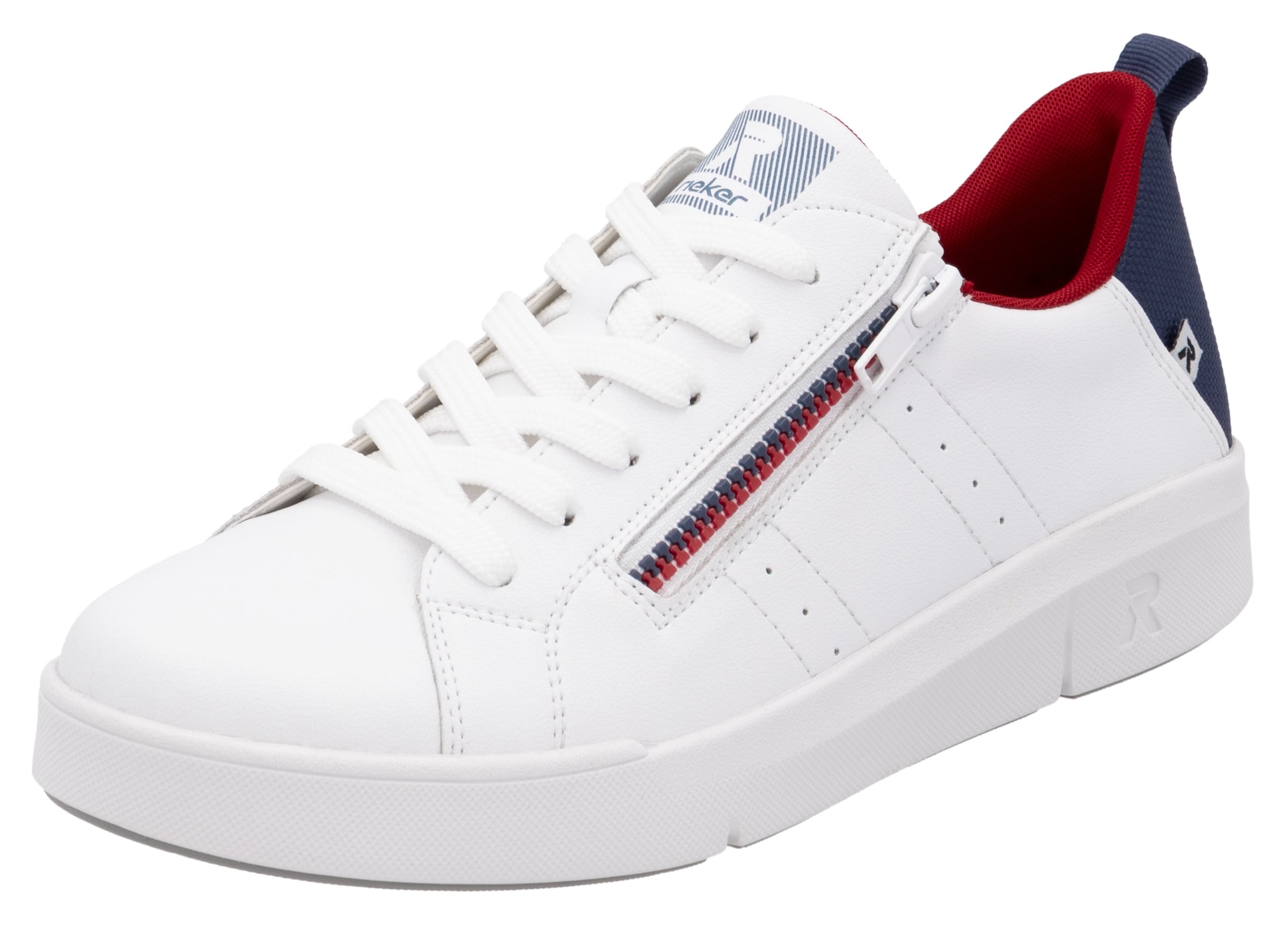 Baskets basses Rieker Sport en blanc : devant