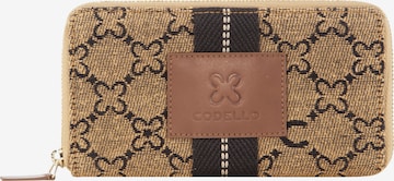 CODELLO Wallet in Brown: front