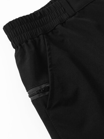 ALLTHEMEN Regular Traditional Pants 'Luftzug' in Black