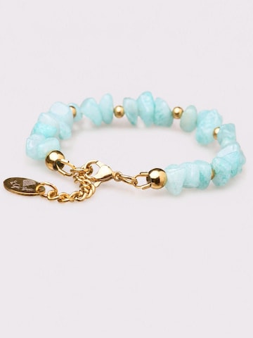 THE GEM STORIES JEWELRY - Pulsera 'Aqua Jade Cascade Bracelet' en azul