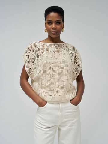 Salsa Jeans Shirt in Beige: voorkant