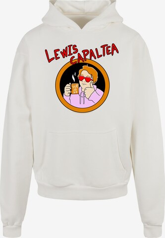 Merchcode Sweatshirt 'Lewis Capaldi - CapalTea' in Weiß: predná strana
