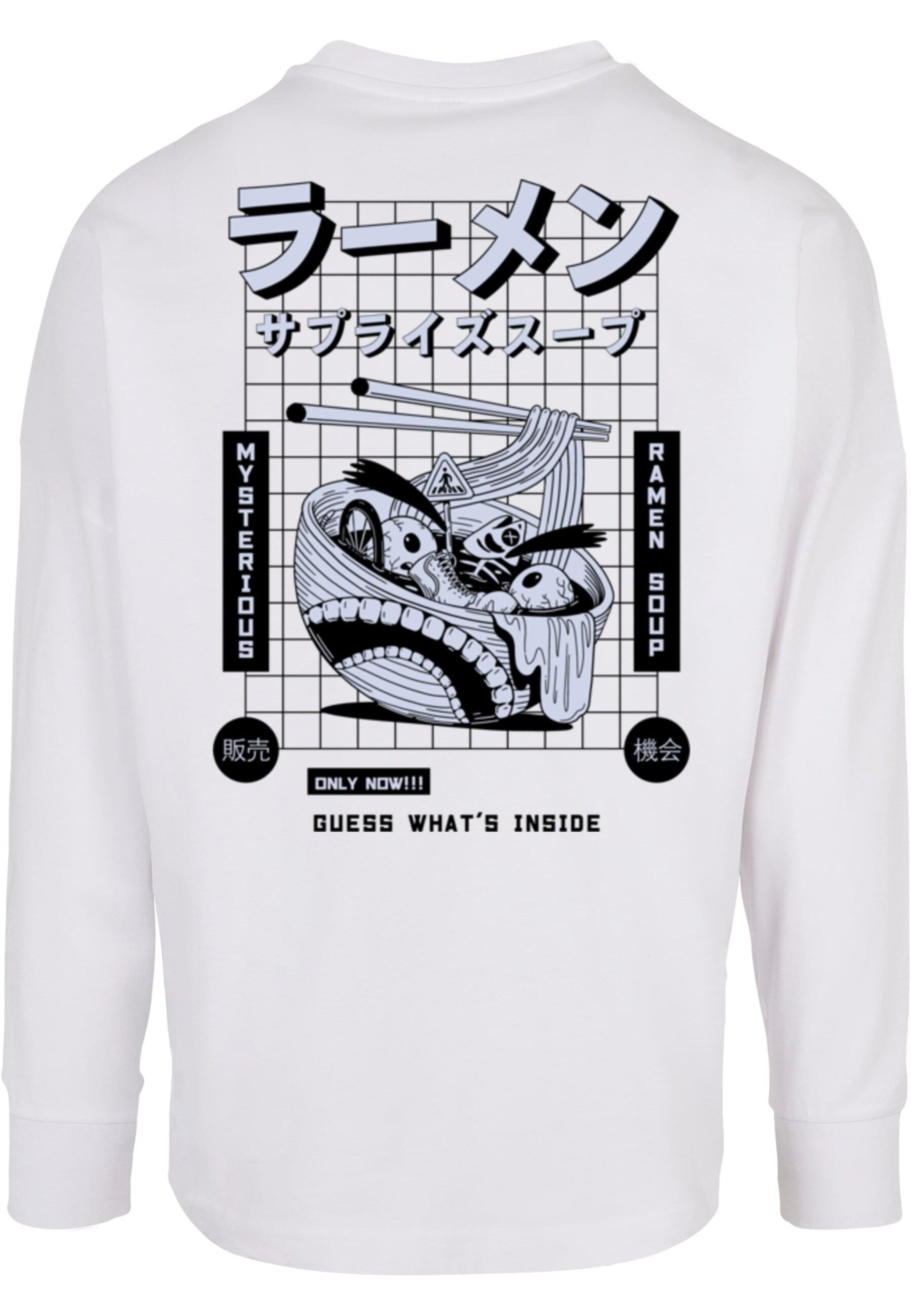 Merchcode Shirt 'TORC - Ramen Soup' in Weiß