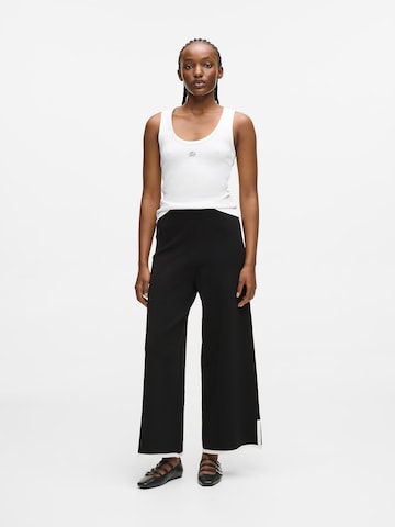 Karl Lagerfeld regular Παντελόνι σε μαύρο: μπροστά