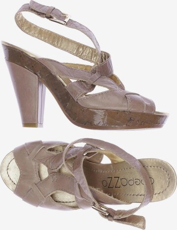 APEPAZZA Sandals & High-Heeled Sandals in 38 in Beige: front