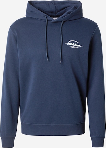 JACK & JONES Bluzka sportowa 'JJBrandon' w kolorze niebieski: przód