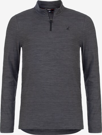 Sweat de sport Spyder en gris : devant