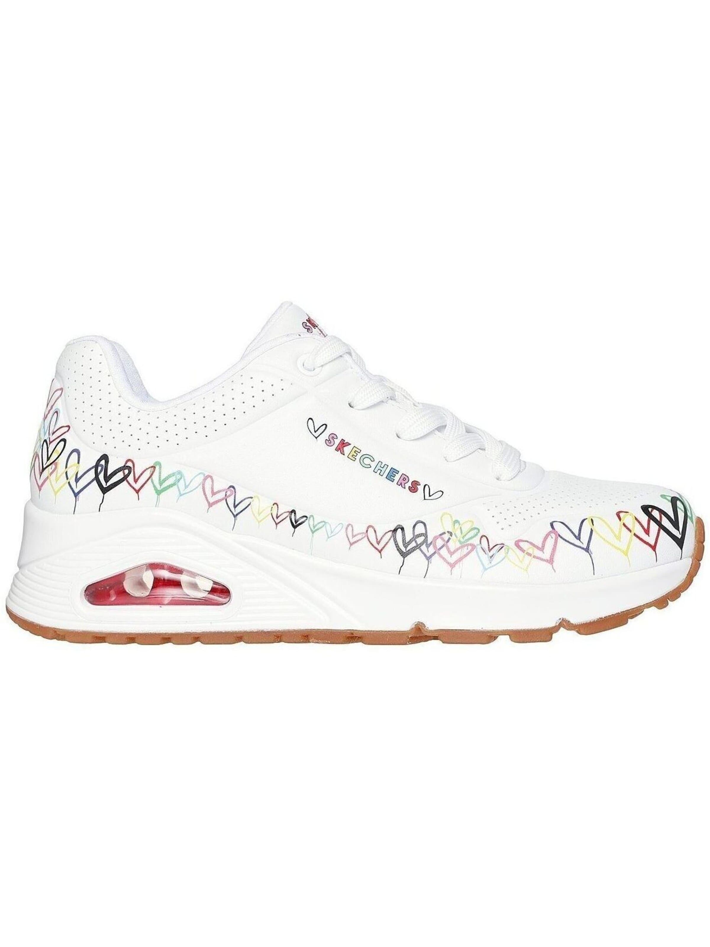 Scarpa sportiva 'Uno - Love All Around' di SKECHERS in bianco