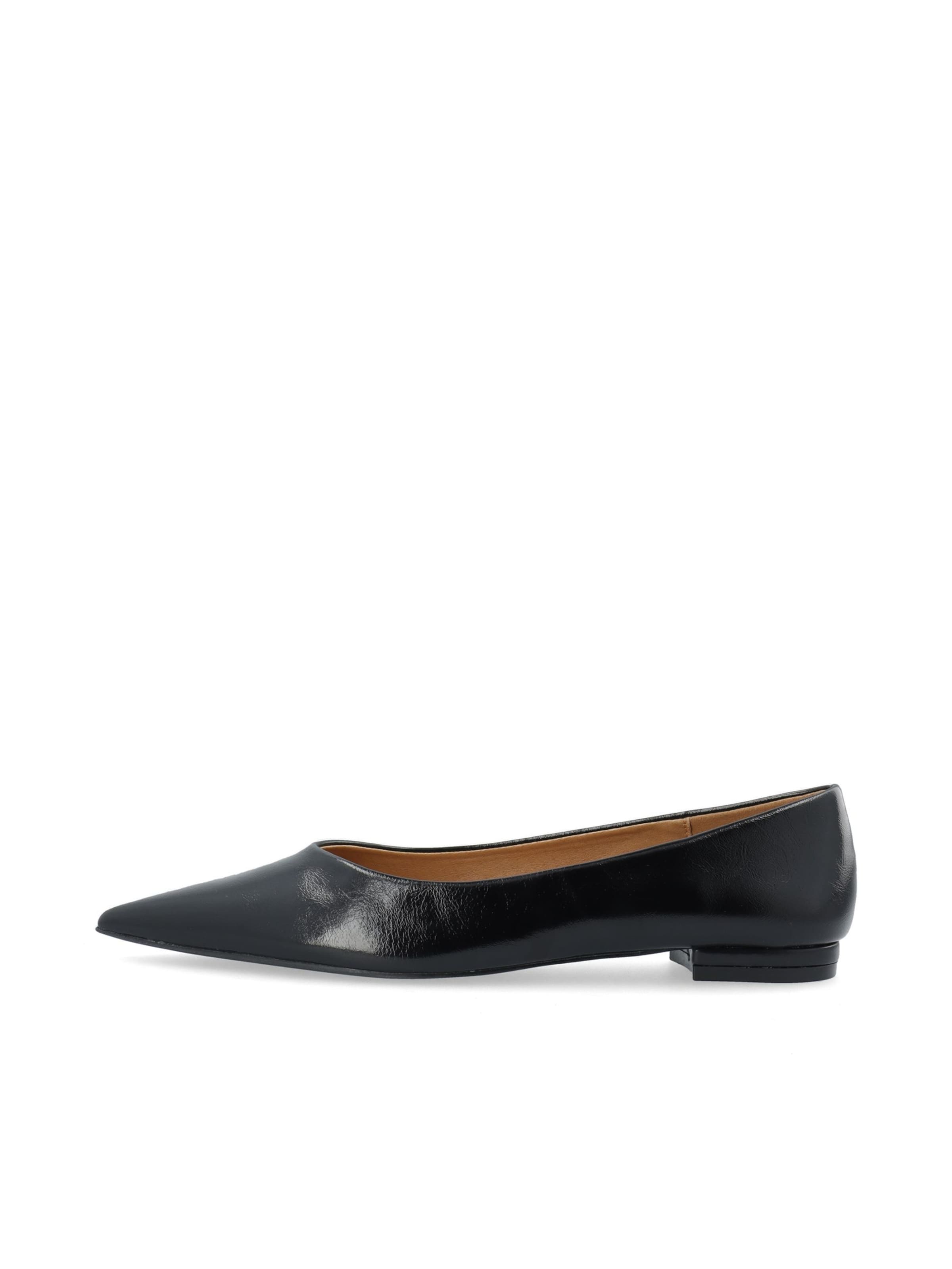 Ballerines 'Bari' Bianco en noir : devant