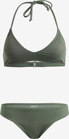 ROXY Push-up Bikini in Green: front