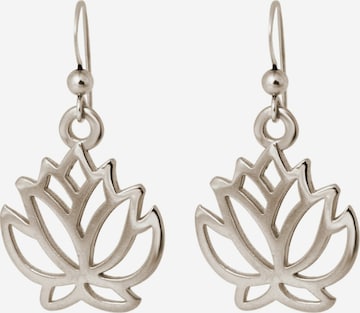 Gemshine Earrings 'YOGA' in Silver: front